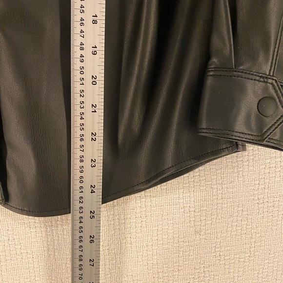 Zara Faux Woman's Leather Jacket | Size 10 - Picture 6 of 7